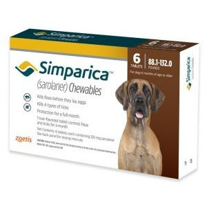 SIMPARICA 120MG 3 TAB (40/60KG) - Equinvest