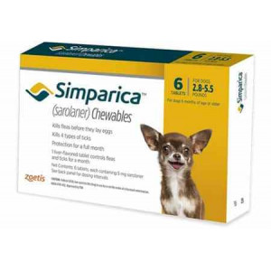 SIMPARICA 20MG 3 TAB (5/10KG) - Equinvest