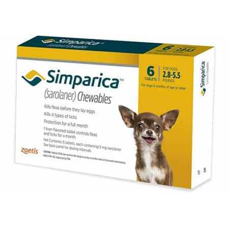 SIMPARICA 20MG 3 TAB (5/10KG) - Equinvest