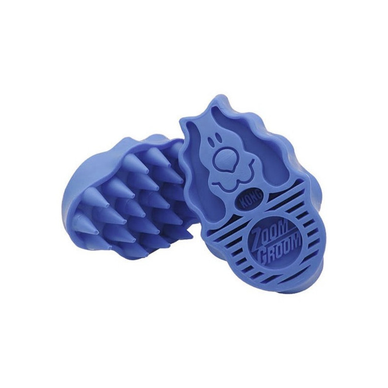 KONG ZOOM GROOM DOG AZUL
