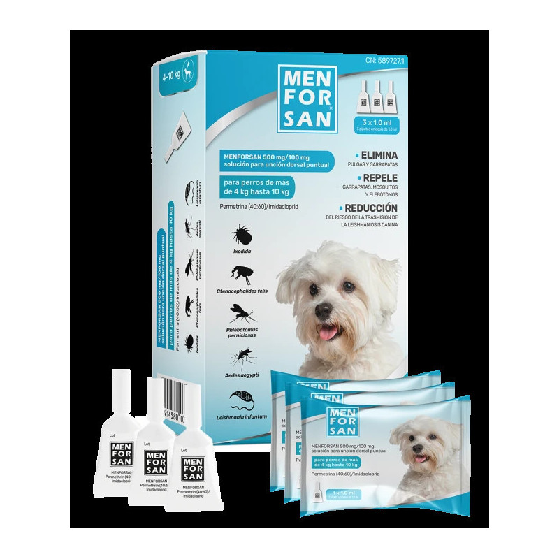 MFS DOG PIPETA ANTIPARASITARIA 3X1ML (4-10KG)