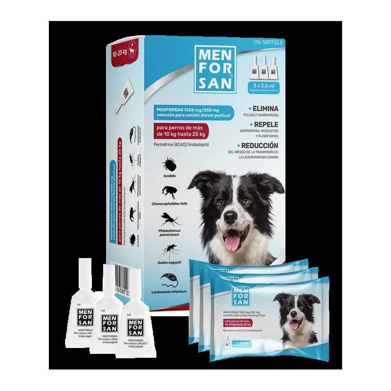 MFS DOG PIPETA ANTIPARASITARIA 3X2,5ML (10-25KG)