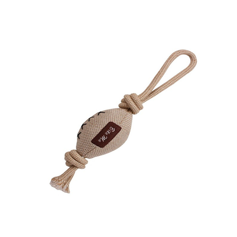 NATURAL MORDEDOR PELUCHE PELOTA RUGBY