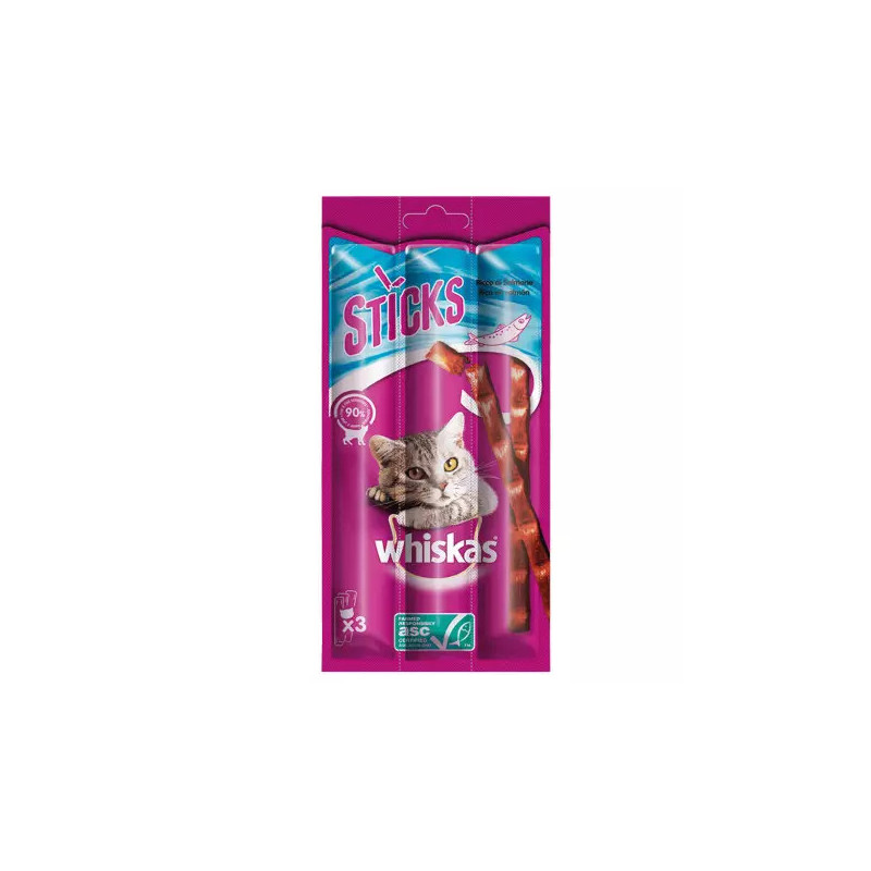 Whiskas Sticks Salmon (3und/18gr) (x28)
