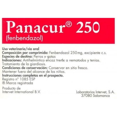 PANACUR 250MG. 10 COMP. - Equinvest