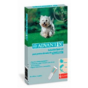 ADVANTIX PERRO 1ML 4 PIPETAS (4-10KG) - Equinvest