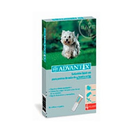 ADVANTIX PERRO 1ML 4 PIPETAS (4-10KG) - Equinvest