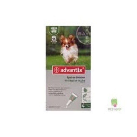 ADVANTIX PERRO 0.4 ML 4 PIPETAS (HASTA 4KG) - Equinvest