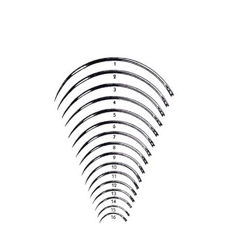 AGULHA 1/2 CÍRCULO NºG7 PONTA REDONDA 12 UNID