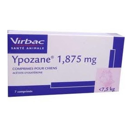 YPOZANE 1,875MG 7 COMPPERRO MENOS DE 7,5KG