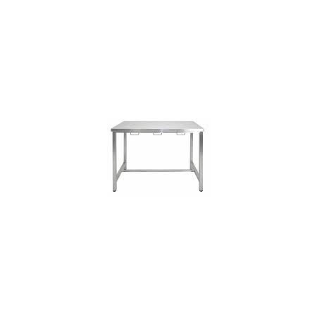 MESA QUIROFANO INOX 120X60CM  ALTO85CM C/RUED - Equinvest