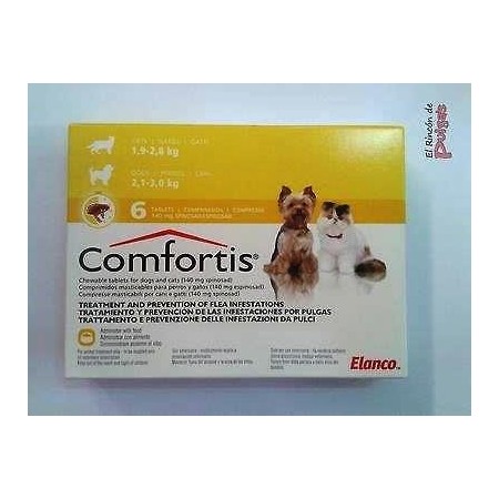 COMFORTIS 140MG 6COMPR(2,1-3,0KG) - Equinvest