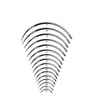 AGULHA 1/2 CÍRCULO NºG9 PONTA REDONDA 12 UNIDADES