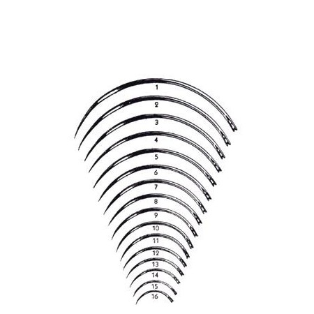 AGULHA 1/2 CÍRCULO NºG9 PONTA REDONDA 12 UNIDADES