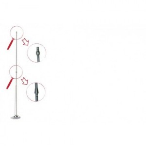 ESTILETE INSEMIN.MNT 57CM INOX. - Equinvest