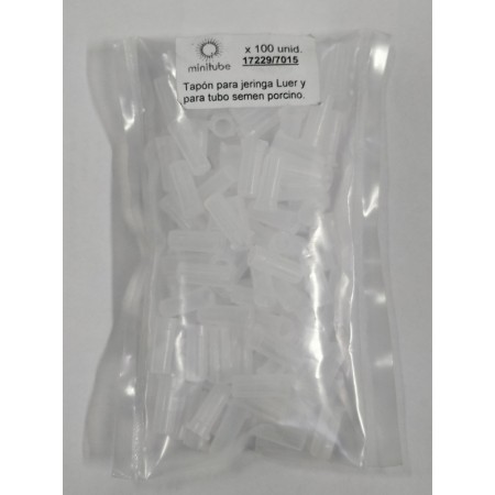 TAPONES JERINGA SEMEN 100UD - Equinvest
