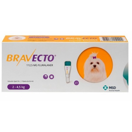 BRAVECTO PERRO SPOT ON XS 1 PIPETA (2-4,5KG)